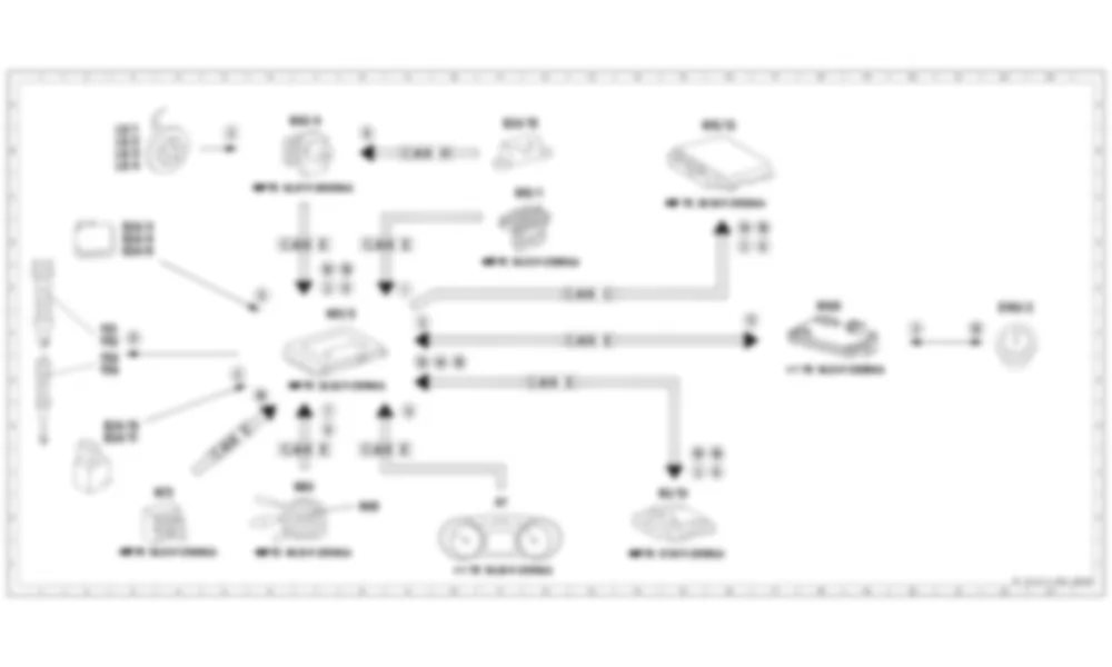 Электросхема Принципиальная электрическая схема адаптивной системы демпфирования (ADS) для Mercedes-Benz SLS-class (C197) 2010-2020
