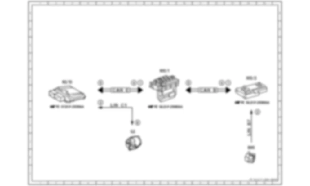 Электросхема Принципиальная электрическая схема управления генератором для Mercedes-Benz SLS-class (C197) 2010-2020