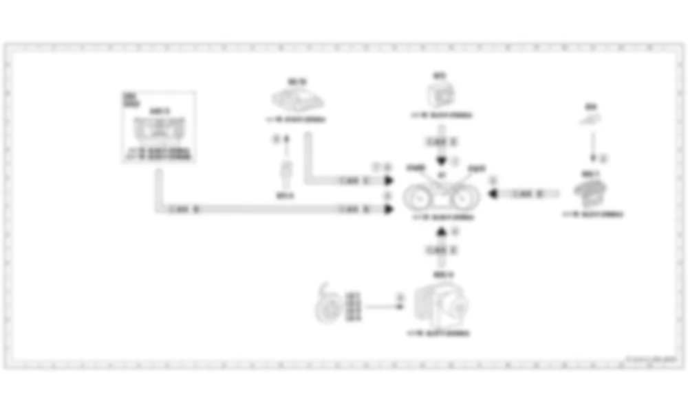 Электросхема Принципиальная электрическая схема комбинации приборов, комфортный дисплей для Mercedes-Benz SLS-class (C197) 2010-2020