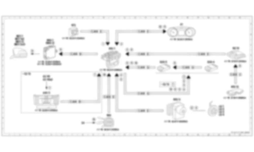Электросхема Принципиальная электрическая схема ассистента слепых зон для Mercedes-Benz SLS-class (C197) 2010-2020