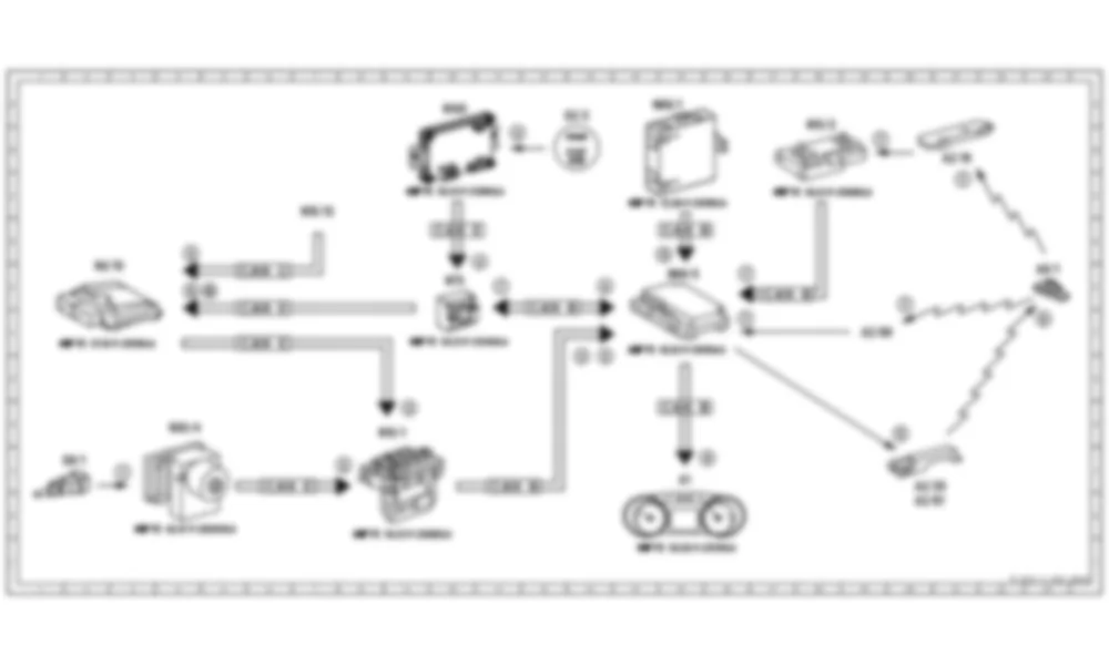 Электросхема Функциональная схема для электрического запуска / остановки двигателя KEYLESS-GO для Mercedes-Benz SLS-class (C197) 2010-2020