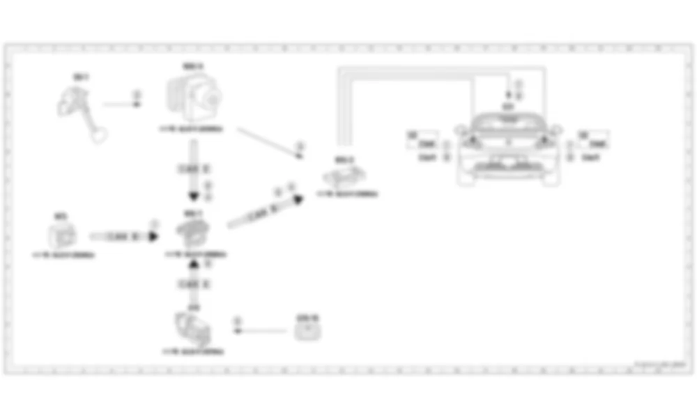Электросхема Принципиальная электрическая схема срабатывания стоп-сигнала для Mercedes-Benz SLS-class (C197) 2010-2020