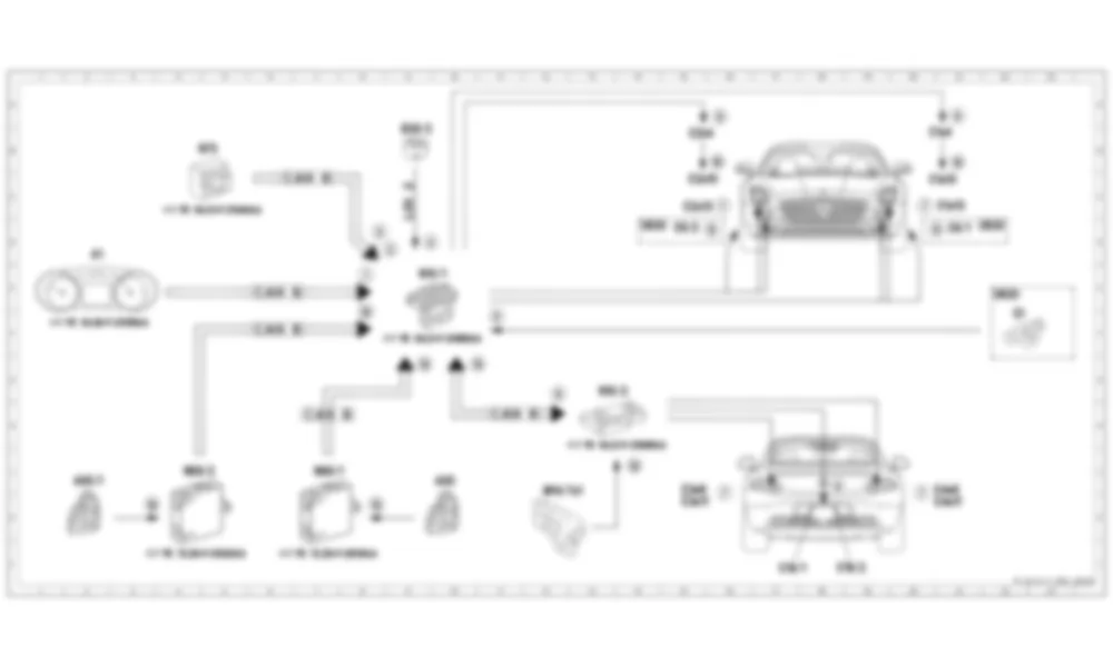 Электросхема Принципиальная электрическая схема, задержка выключения фар (SWA) для Mercedes-Benz SLS-class (C197) 2010-2020
