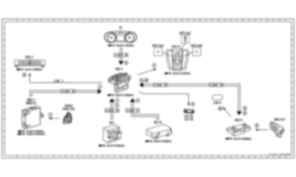 Электросхема Схема электрических функций автоматического управления освещением салона для Mercedes-Benz SLS-class (C197) 2010-2020