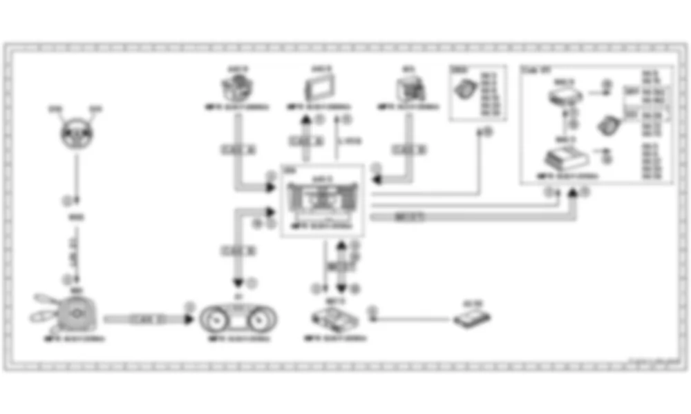Электросхема Принципиальная электрическая схема функции SDAR для Mercedes-Benz SLS-class (C197) 2010-2020