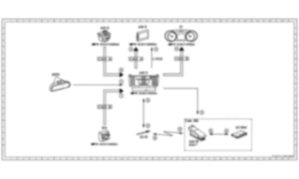 Электросхема Принципиальная электрическая схема мобильного телефона, характеристики включения и выключения для Mercedes-Benz SLS-class (C197) 2010-2020