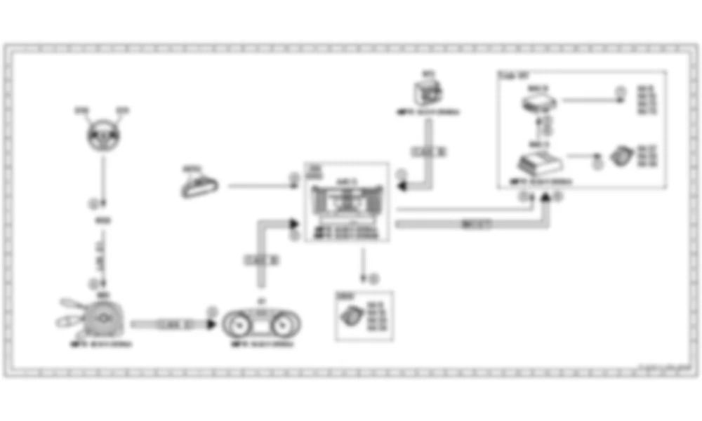 Электросхема Функциональная электрическая схема голосового управления COMAND для Mercedes-Benz SLS-class (C197) 2010-2020