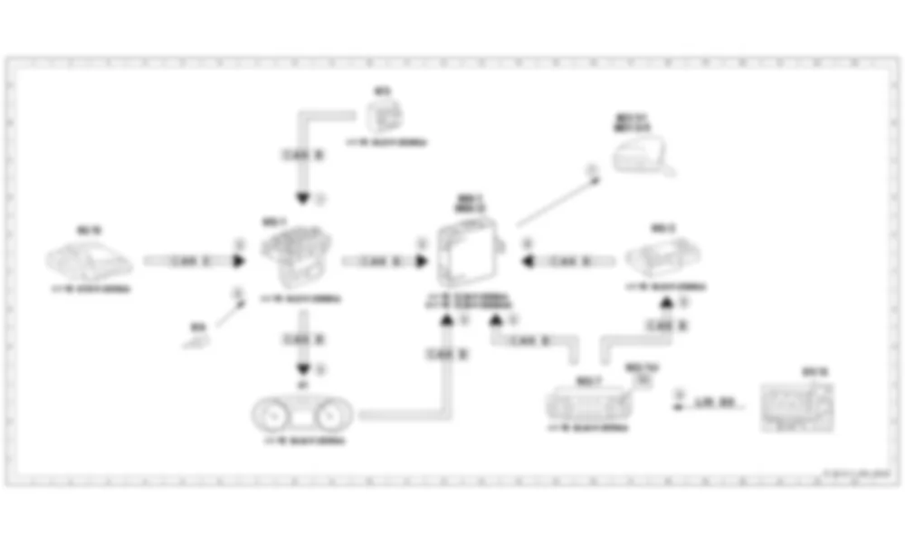 Электросхема Принципиальная электрическая схема обогревателя зеркал для Mercedes-Benz SLS-class (C197) 2010-2020