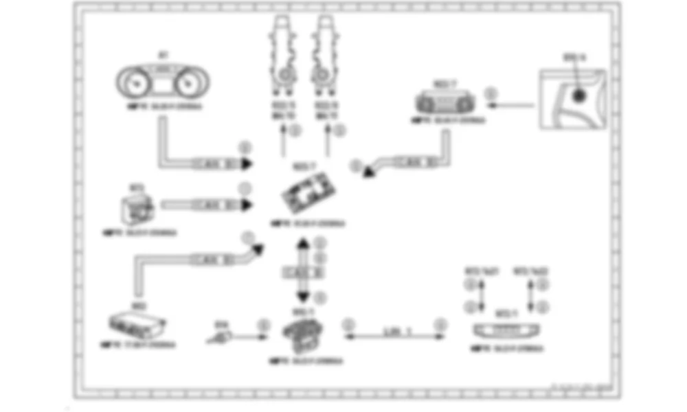 Электросхема Принципиальная электрическая схема AIRSCARF для Mercedes-Benz SLS-class (C197) 2010-2020
