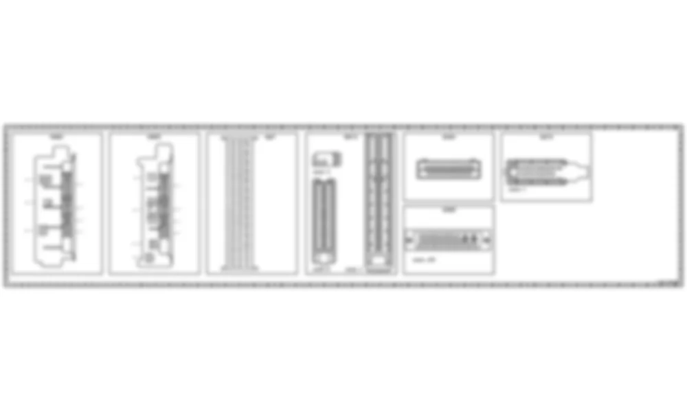 Распиновка разъемов схемы Точки разъединения соединителя для Mercedes-Benz SLR-class (C199) 2003—2010
