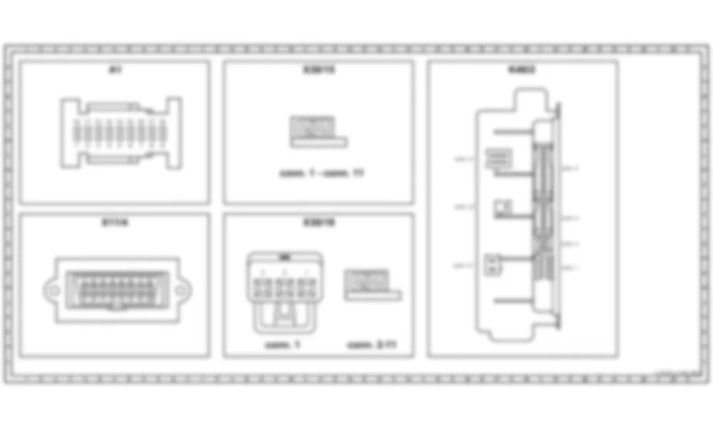 Распиновка разъемов схемы Модуль управления приборной панелью (IC) для Mercedes-Benz SLR-class (C199) 2003—2010