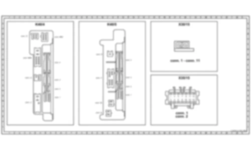 Распиновка разъемов схемы Модуль управления автоматической системой кондиционирования (AAC) для Mercedes-Benz SLR-class (C199) 2003—2010
