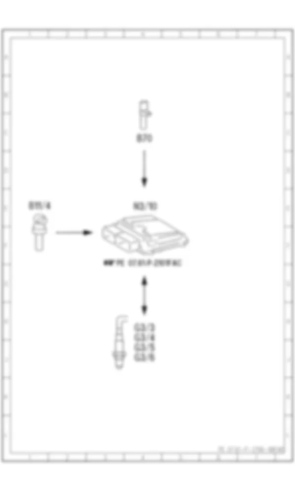 Электросхема Принципиальная электрическая схема подогрева кислородного датчика ME для Mercedes-Benz C-class (W204) 2007—2014