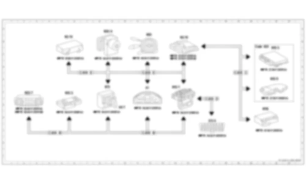 Электросхема Принципиальная электрическая схема всей сети управления двигателем для Mercedes-Benz C-class (W204) 2007—2014