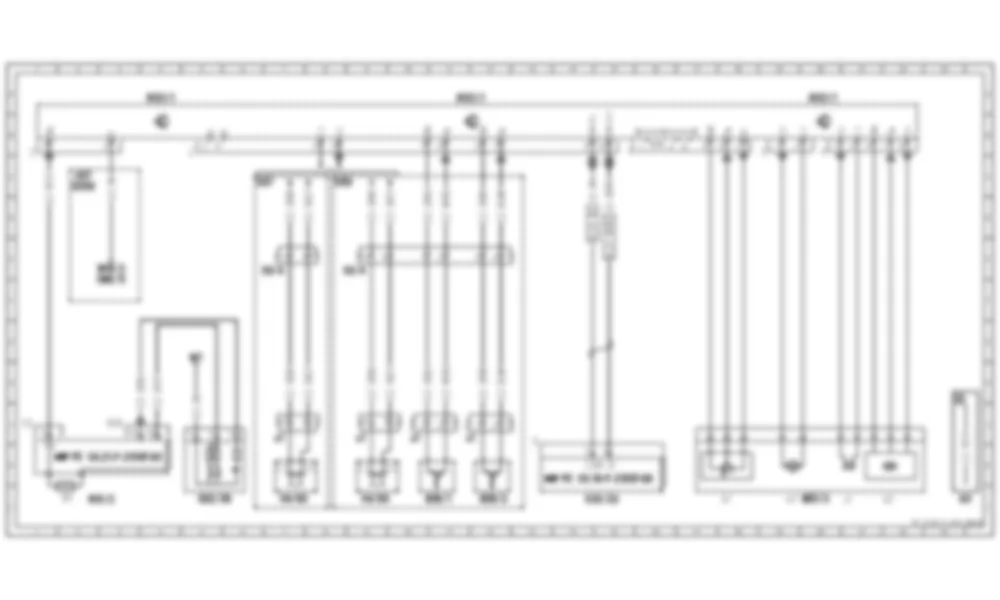 Электросхема Блок управления дистанционным закрыванием багажника для Mercedes-Benz C-class (W204) 2007—2014