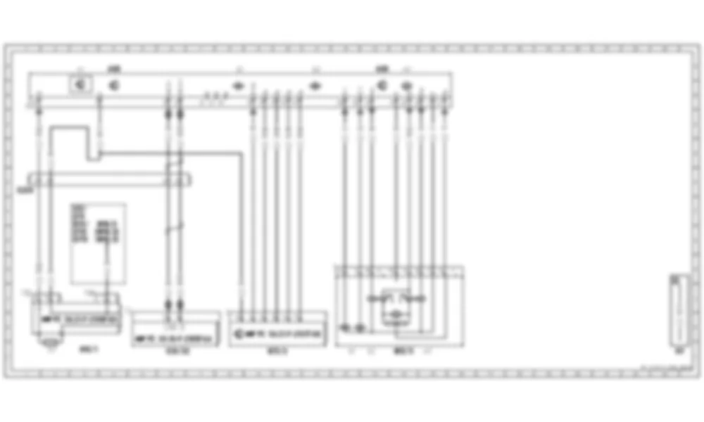 Электросхема Схема электропроводки панорамной сдвижной крыши для Mercedes-Benz C-class (W204) 2007—2014