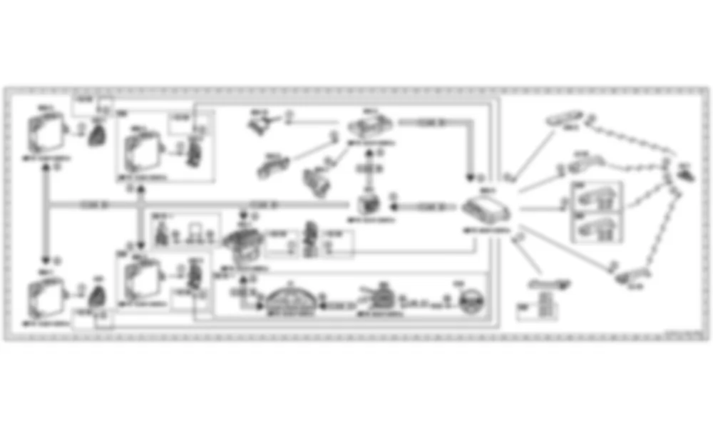 Электросхема Принципиальная электрическая схема блокировки и разблокировки KEYLESS-GO для Mercedes-Benz C-class (W204) 2007—2014