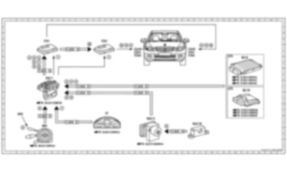 Электросхема Принципиальная электрическая схема, дополнительные функции, включение дальнего света для Mercedes-Benz C-class (W204) 2007—2014