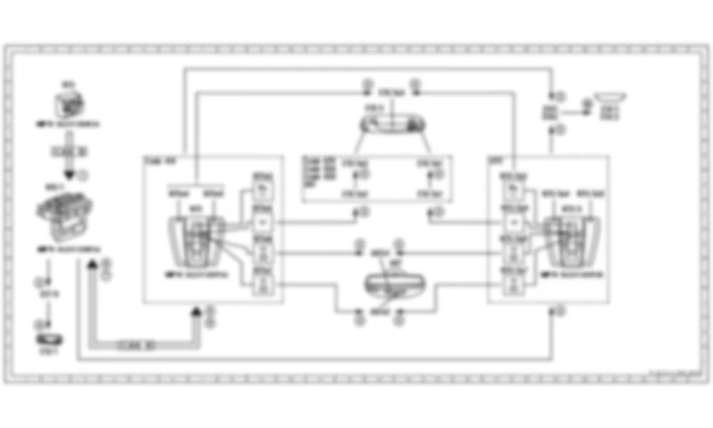 Электросхема Принципиальная электрическая схема ручного управления освещением салона для Mercedes-Benz C-class (W204) 2007—2014