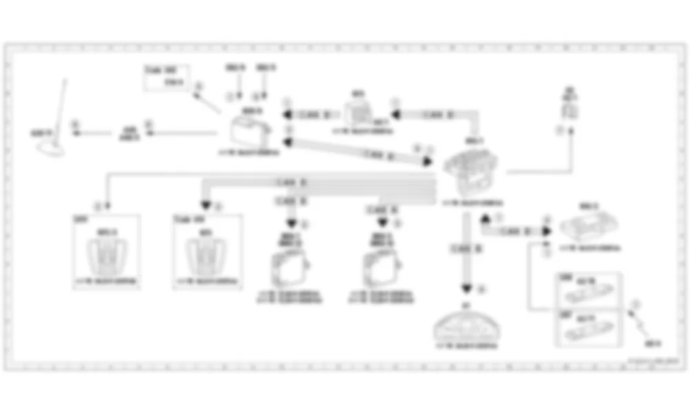 Электросхема Принципиальная электрическая схема аварийной сигнализации для Mercedes-Benz C-class (W204) 2007—2014