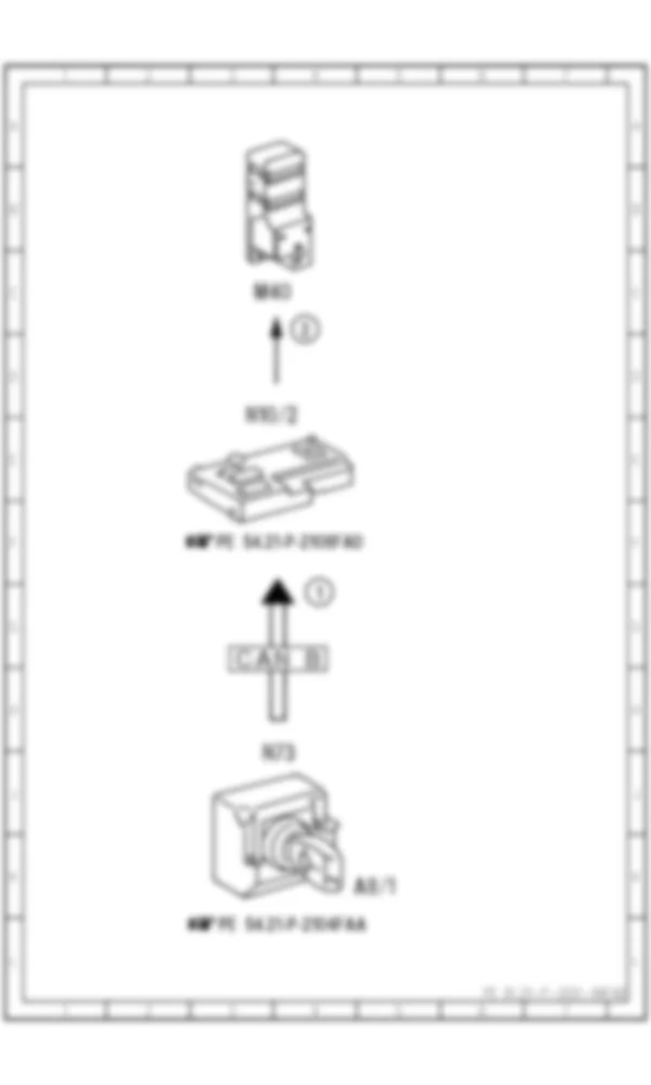 Электросхема Принципиальная электрическая схема мультиконтурного сиденья для Mercedes-Benz C-class (W204) 2007—2014