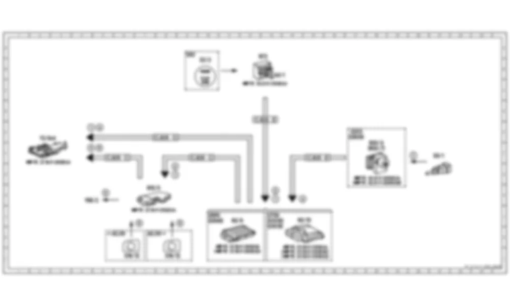 Электросхема Принципиальная электрическая схема блокировки переключения передач для Mercedes-Benz E-class (C207) 2010-2017