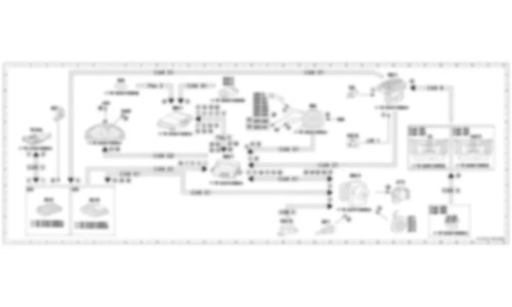 Электросхема Схема электрических функций Distronic PLUS для Mercedes-Benz E-class (C207) 2010-2017