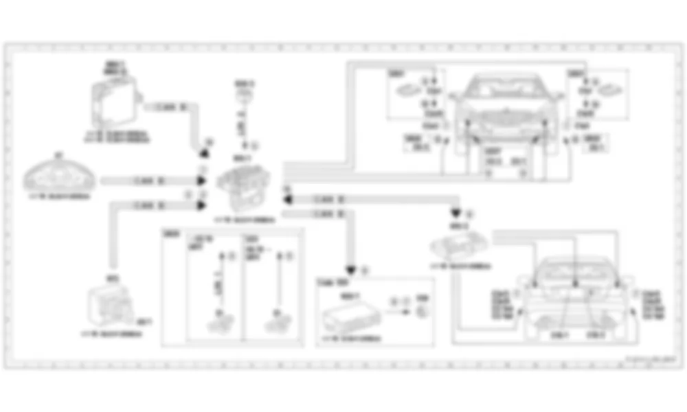 Электросхема Принципиальная электрическая схема, задержка выключения фар (SWA) для Mercedes-Benz E-class (C207) 2010-2017