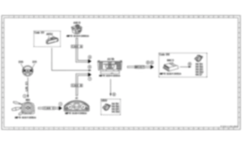 Электросхема Функциональная электрическая схема для ведения по маршруту с помощью голосового вывода (APS), функция для Mercedes-Benz E-class (C207) 2010-2017