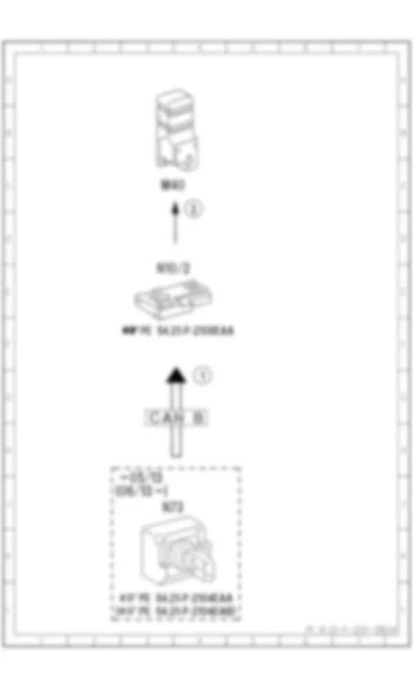 Электросхема Принципиальная электрическая схема мультиконтурного сиденья для Mercedes-Benz E-class (C207) 2010-2017