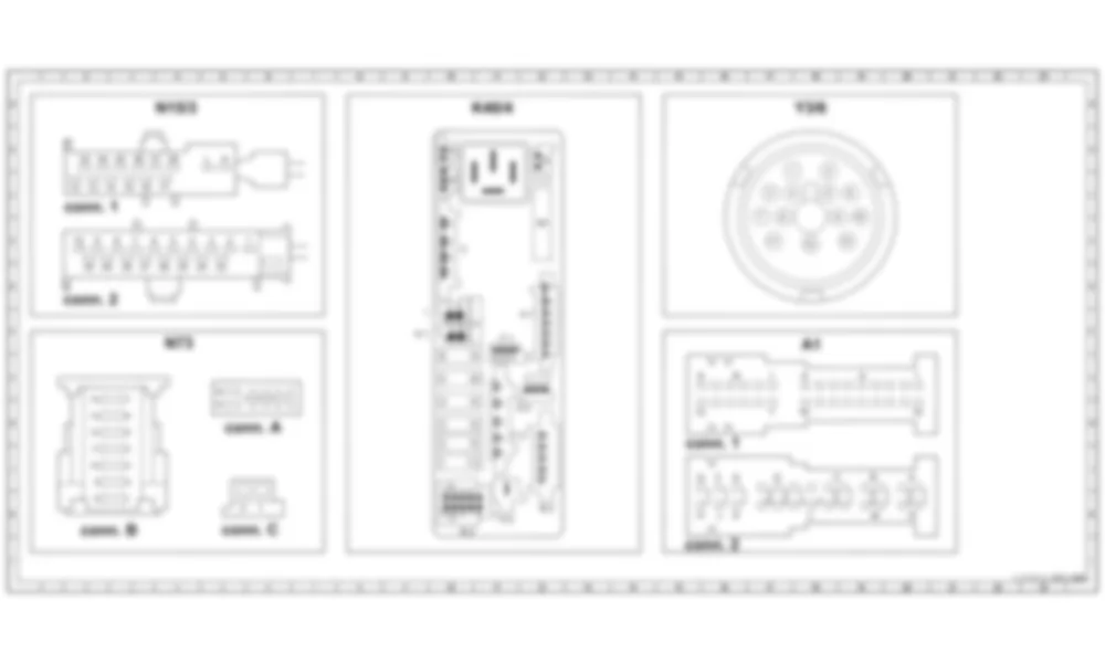 Распиновка разъемов схемы Автоматическая коробка передач (AT) для Mercedes-Benz CLK-class (W208) 1997—2003 Распиновка разъемов схемы Автоматическая коробка передач (AT) для Mercedes-Benz CLK-class (W208) 1997—2003