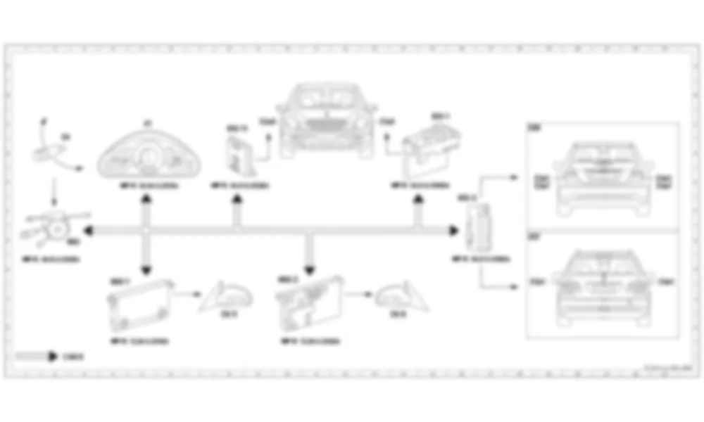 Электросхема Функциональная схема электрической системы для наружного освещения для Mercedes-Benz E-class (W211) 2002—2009