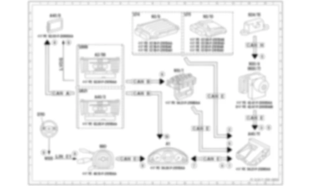 Электросхема Принципиальная электрическая схема ассистента ограничения скорости для Mercedes-Benz E-class (W212) 2009—2016
