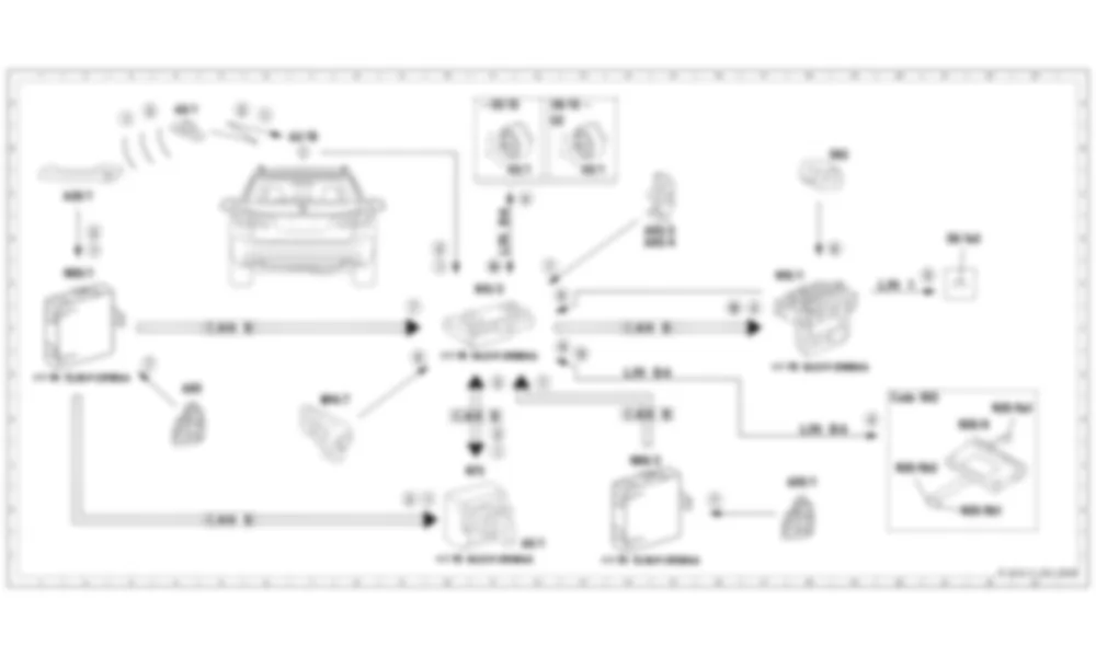 Электросхема Принципиальная электрическая схема системы охранной сигнализации, активация для Mercedes-Benz E-class (W212) 2009—2016
