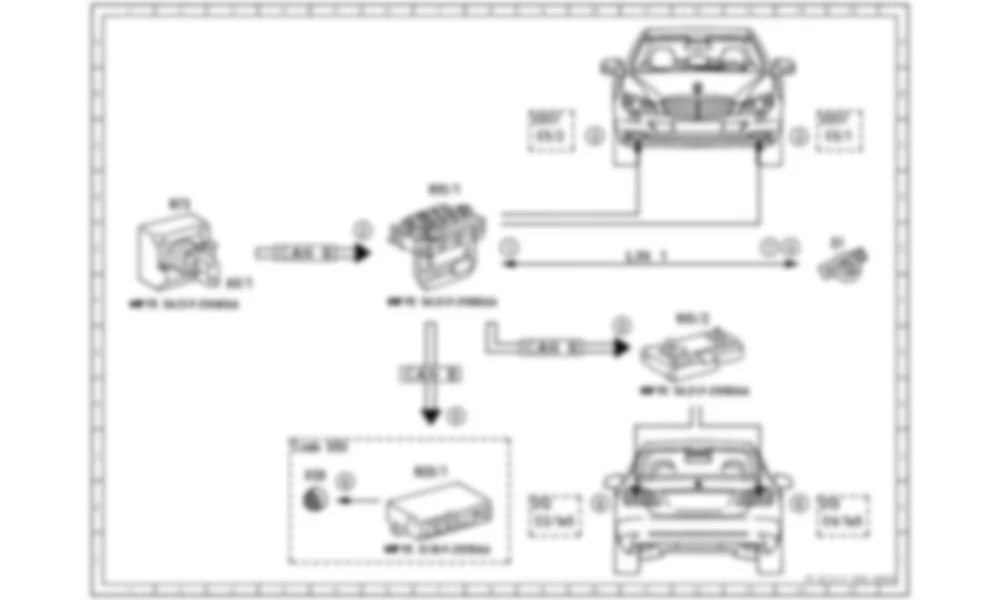 Электросхема Принципиальная электрическая схема включения передних противотуманных фар для Mercedes-Benz E-class (W212) 2009—2016