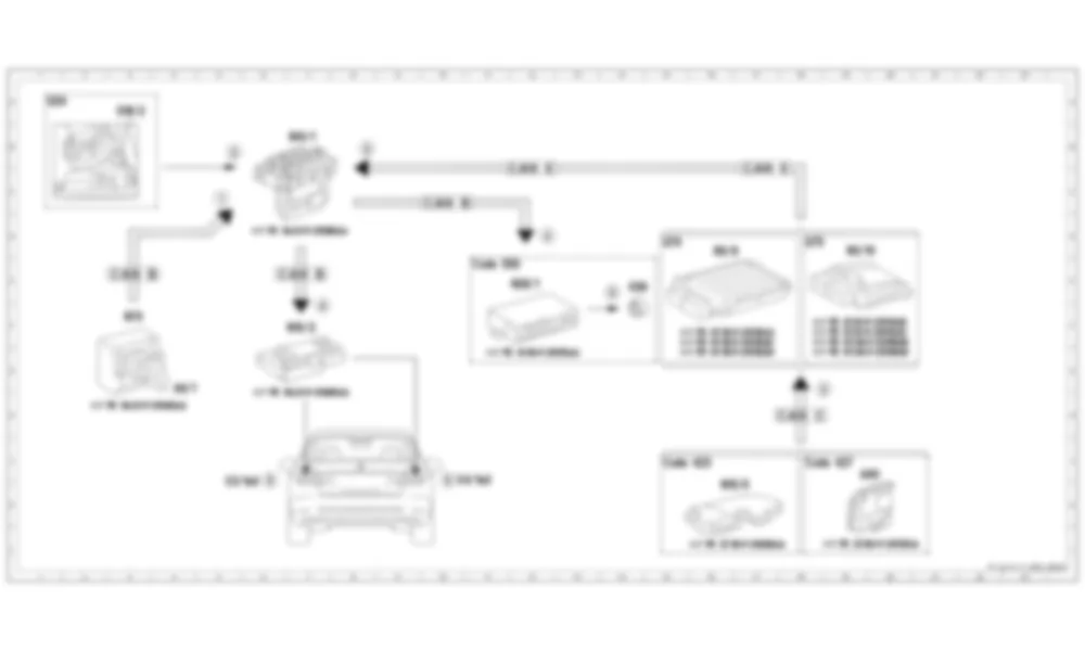 Электросхема Принципиальная электрическая схема срабатывания резервного света для Mercedes-Benz E-class (W212) 2009—2016