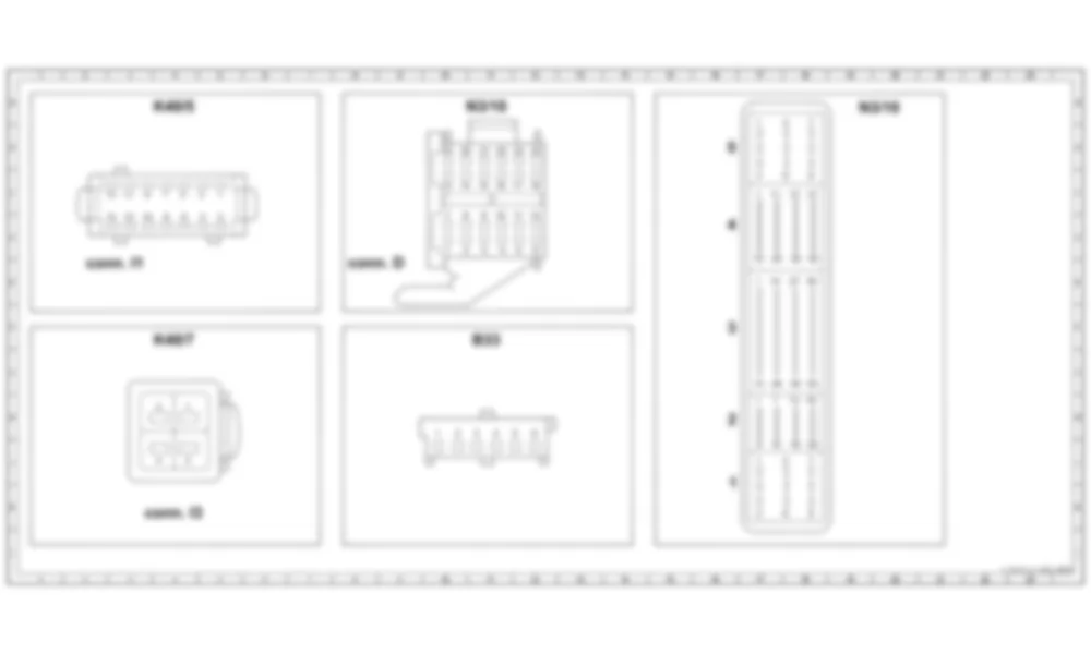 Распиновка разъемов схемы Блок предохранителей и реле, задний для Mercedes-Benz CL-class (C215) 1999—2006