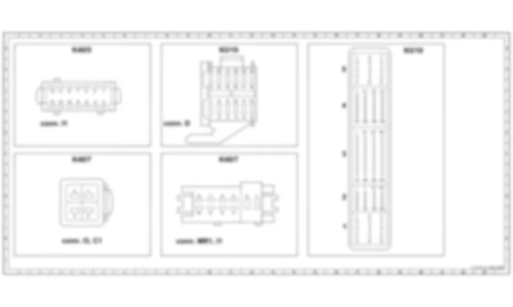 Распиновка разъемов схемы Блок предохранителей и реле в моторном отсеке для Mercedes-Benz CL-class (C215) 1999—2006