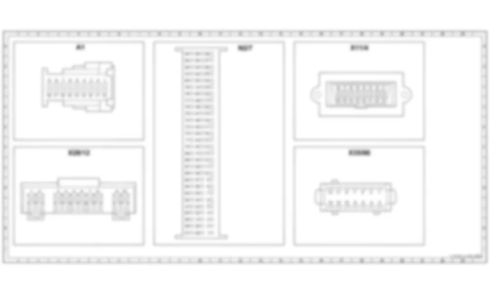 Распиновка разъемов схемы Модуль управления приборной панелью (IC) для Mercedes-Benz CL-class (C215) 1999—2006