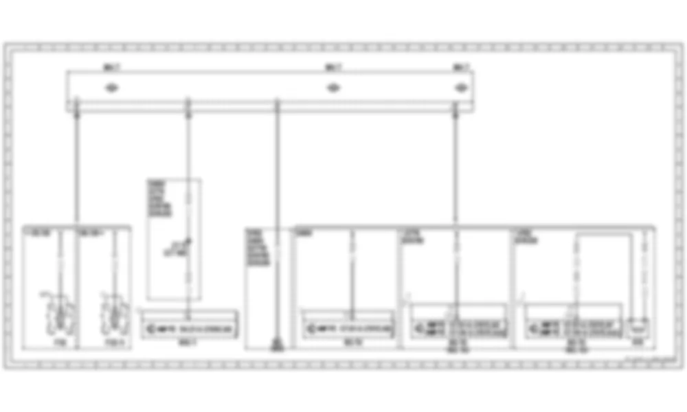 Электросхема Схема электропроводки, охлаждение двигателя (вентилятор) для Mercedes-Benz CL-class (C216) 2006—2014