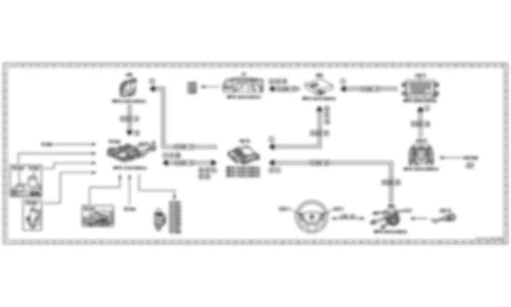 Электросхема Принципиальная электрическая схема переключения передач для Mercedes-Benz CL-class (C216) 2006—2014