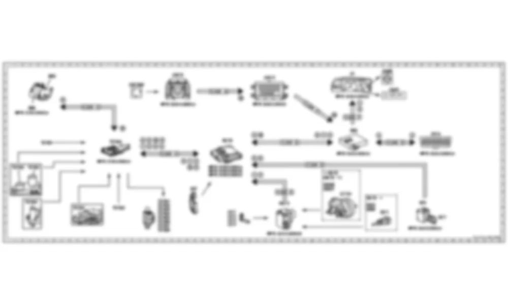 Электросхема Принципиальная электрическая схема для полностью интегрированного управления коробкой передач для Mercedes-Benz CL-class (C216) 2006—2014