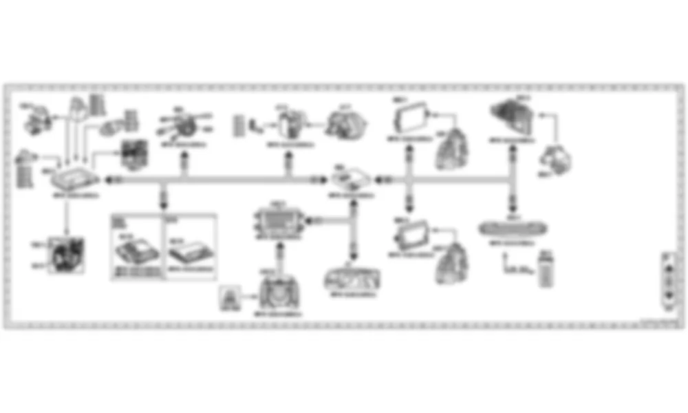 Электросхема Функциональная электрическая схема Active Body Control (ABC) для Mercedes-Benz CL-class (C216) 2006—2014