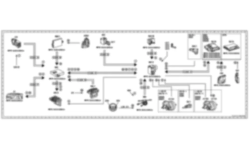 Электросхема Электрическая схема системы адаптивного торможения (ABR) для Mercedes-Benz CL-class (C216) 2006—2014