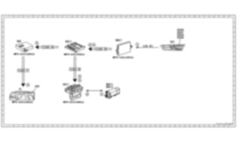 Электросхема Принципиальная электрическая схема для сохранения / вызова положения рулевой колонки для Mercedes-Benz CL-class (C216) 2006—2014