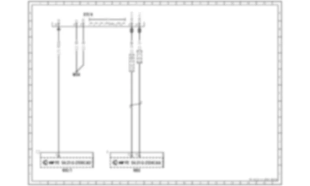 Электросхема Разъем канала передачи данных / диагностический разъем для Mercedes-Benz CL-class (C216) 2006—2014