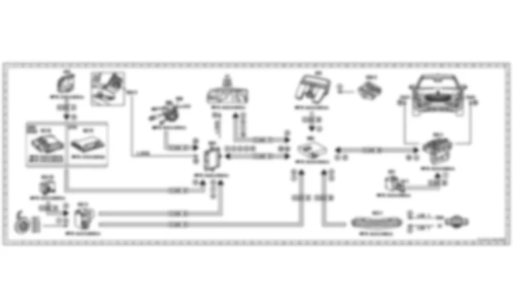 Электросхема Электрическая схема функции Night View Assist для Mercedes-Benz CL-class (C216) 2006—2014