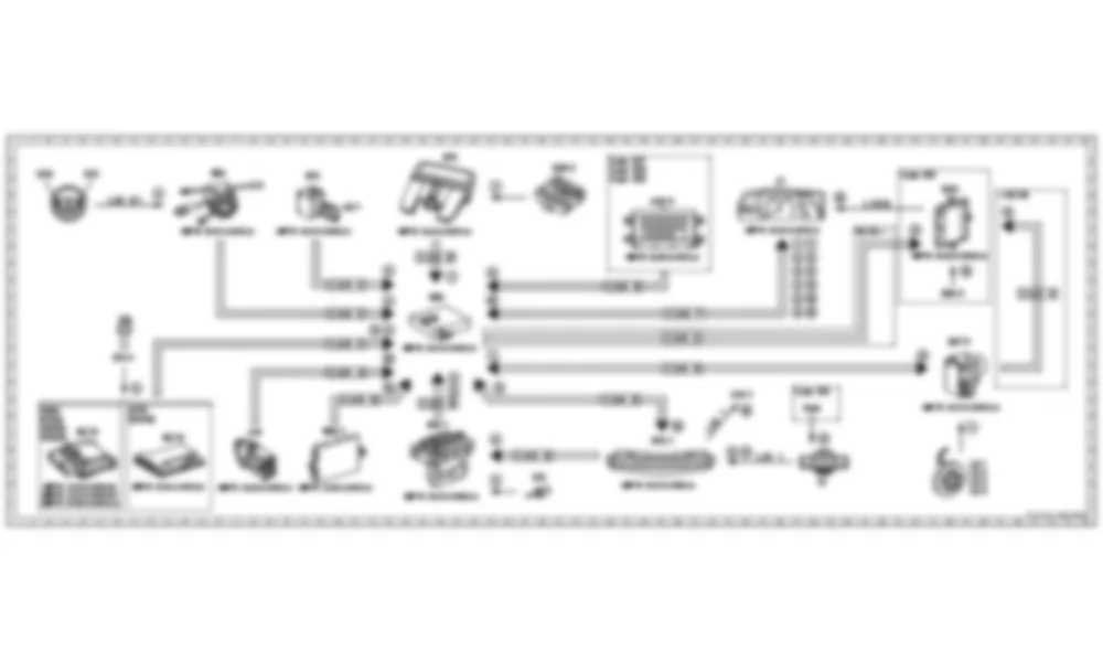 Электросхема Функциональная электрическая схема комфортного дисплея комбинации приборов для Mercedes-Benz CL-class (C216) 2006—2014