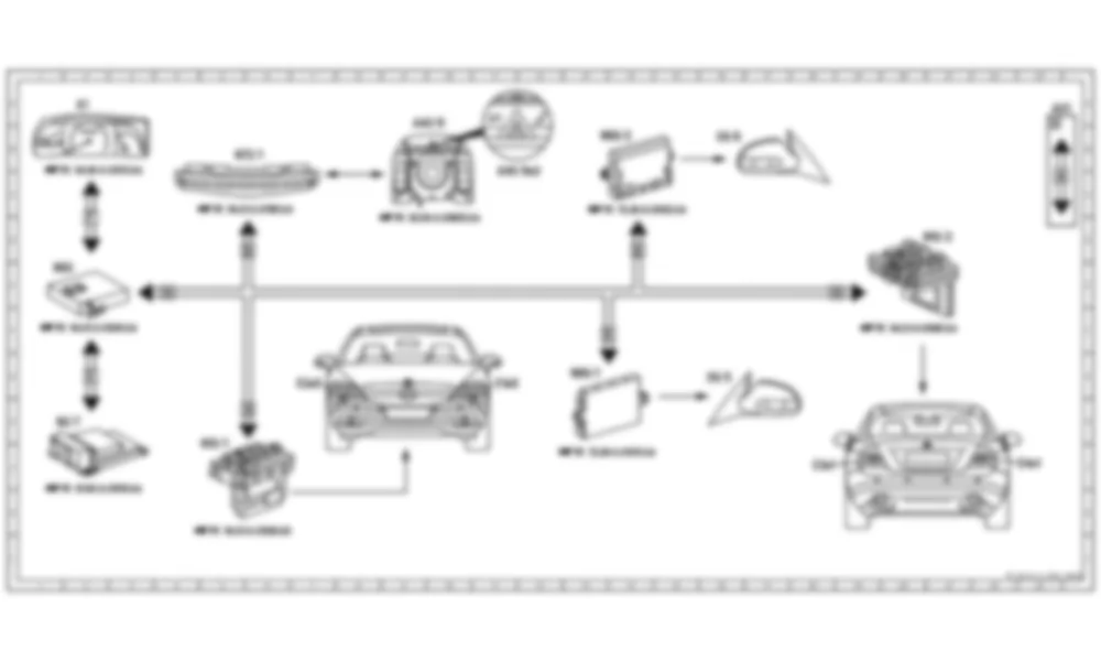 Электросхема Функциональная схема электрической системы для наружного освещения для Mercedes-Benz CL-class (C216) 2006—2014