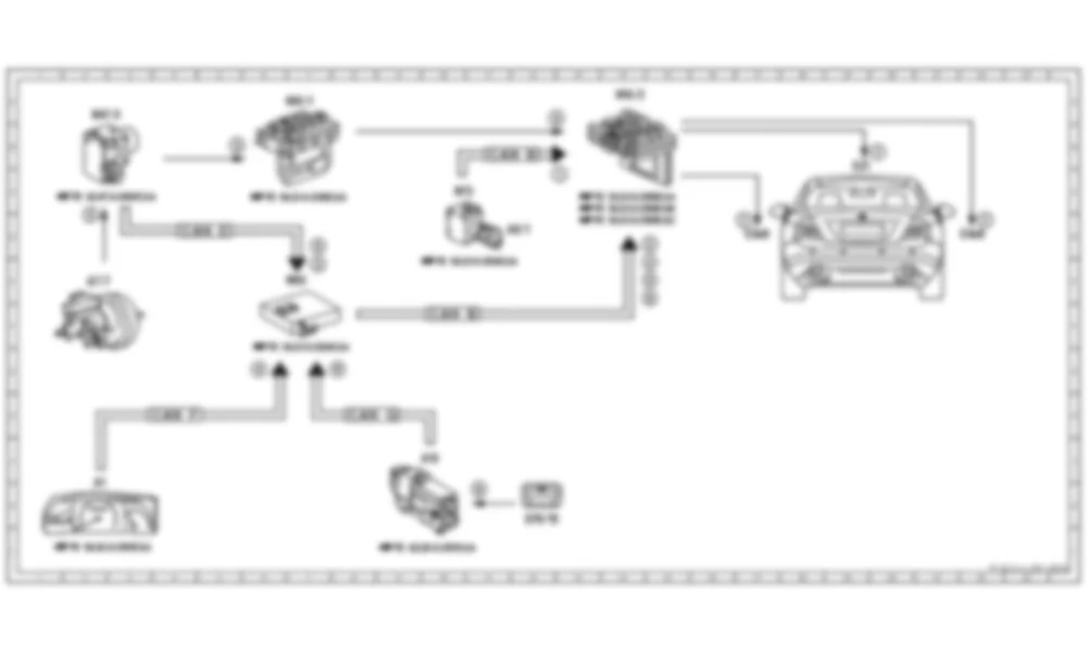 Электросхема Электрическая схема включения стоп-сигнала для Mercedes-Benz CL-class (C216) 2006—2014
